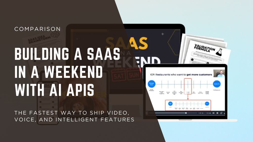 6 AI APIs to Build a SaaS in a Weekend