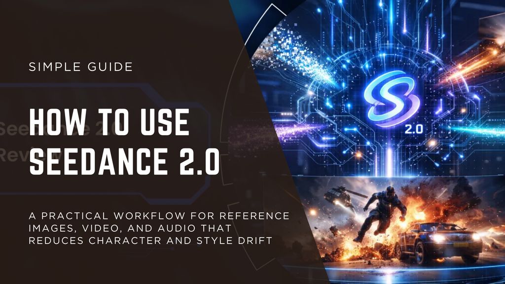 How to use Seedance 2.0 workflow for reference images, video, and audio without visual drift