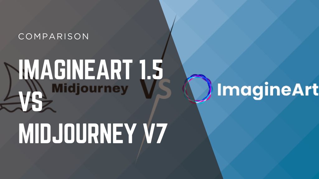 Comparison overview image illustrating ImagineArt 1.5 and Midjourney V7 side by side as leading AI image generators.