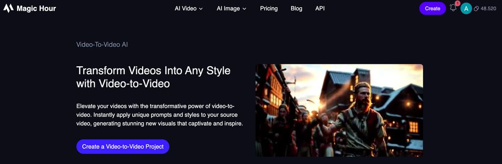 Magic Hour Video-to-video