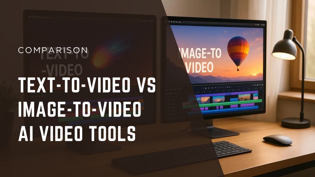 Text-to-Video vs Image-to-Video AI VIDEO TOOLS