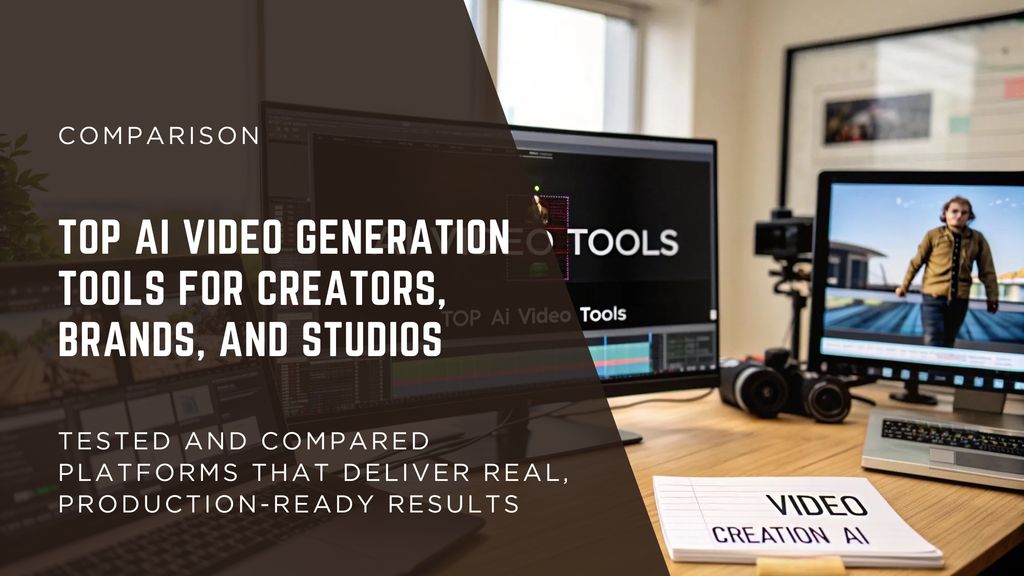AI video generation platform dashboard with text to video prompt panel and preview window.